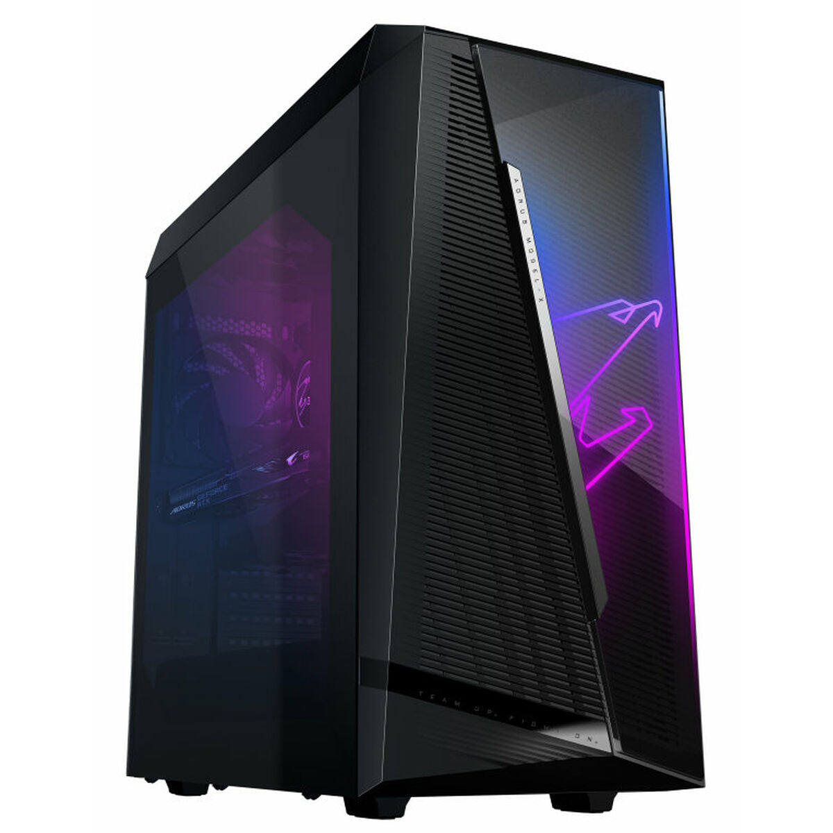 Gigabyte AORUS GB-AMXR9N8A-20A1 Desktop PC front view